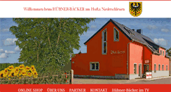 Desktop Screenshot of huebner-baecker.de